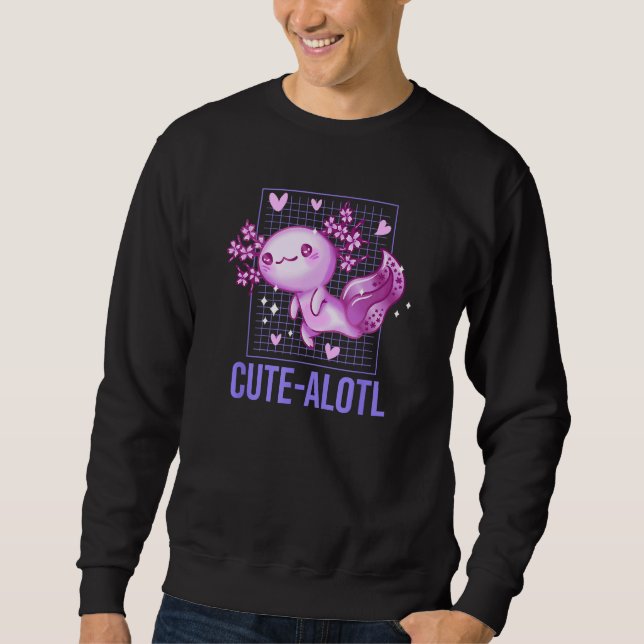 Sweatshirt Cute Alotl  Axolotl Humor Salamander Amphibians (Devant)