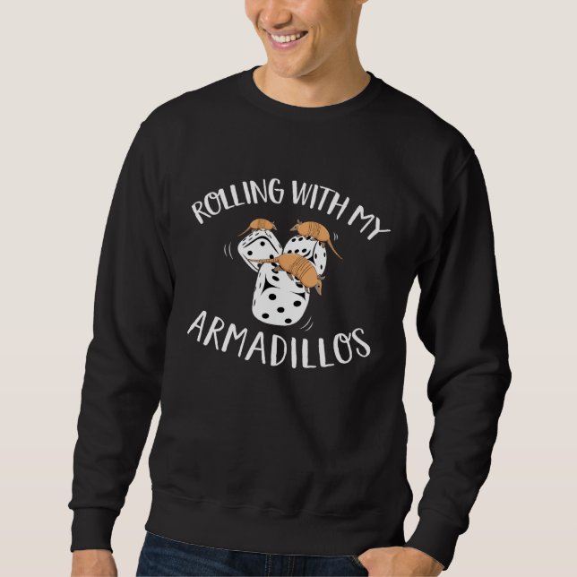 Sweatshirt Cute Armadillo Whisperer Wildlife Animal (Devant)