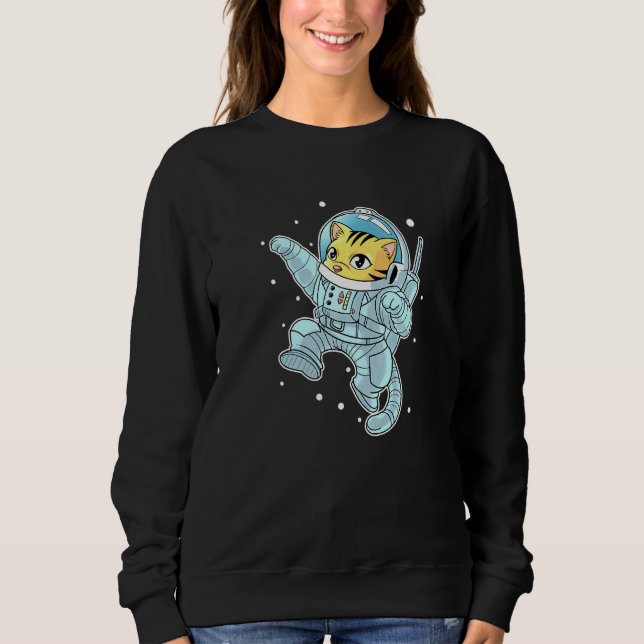 Sweatshirt Cute Astro Chat Spaceman Kitten Chats Space Fur Un (Devant)