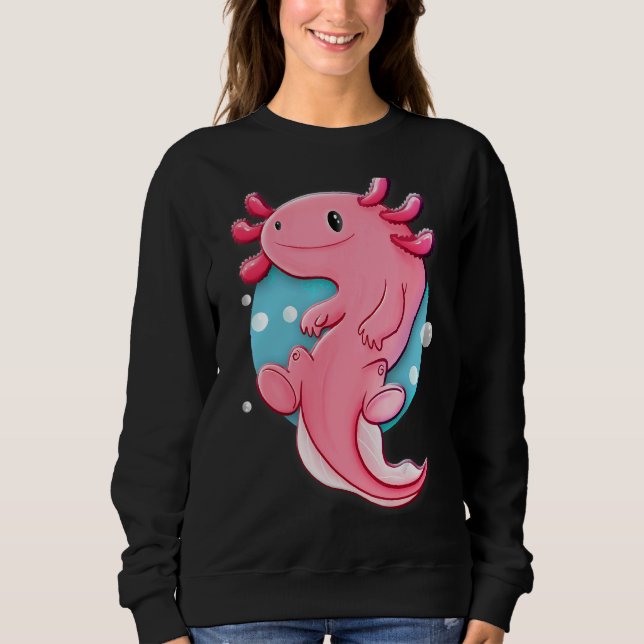 Sweatshirt Cute Axolotl Animal (Devant)