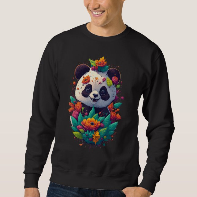 Sweatshirt Cute baby panda (Devant)