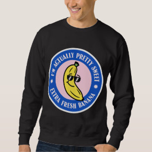 Sweatshirt Cute Banana Lover Citation Kawaii Style Funny Trop
