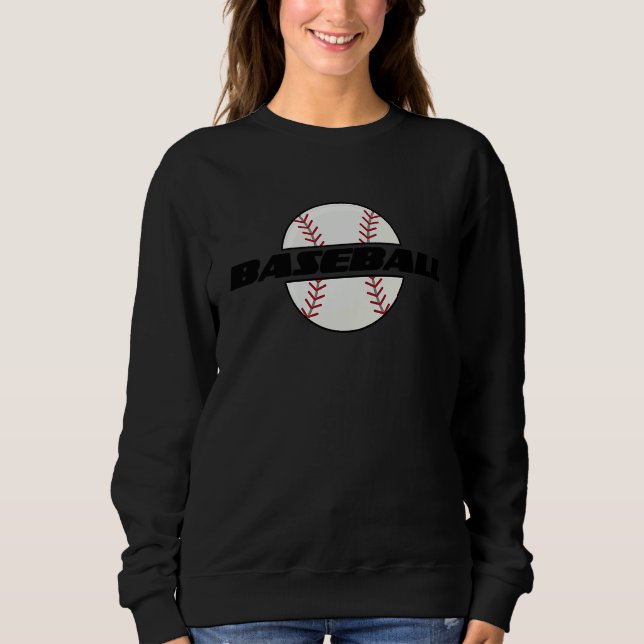 Sweatshirt Cute Baseball Sporty Baseball Player Coach Fan Ath (Devant)