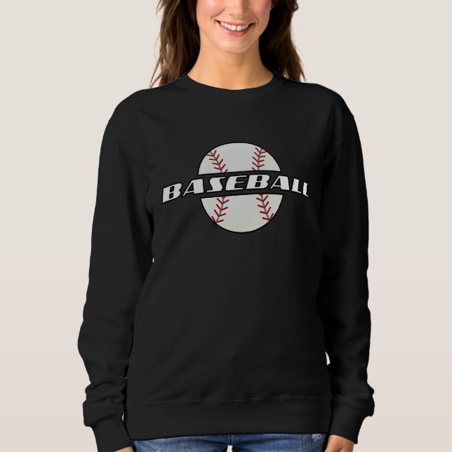 Sweatshirt Cute Baseball Sporty Baseball Player Coach Fan Ath (Devant)