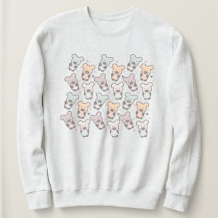 Sweatshirt Cute Bears Sweets Snacks Confetti