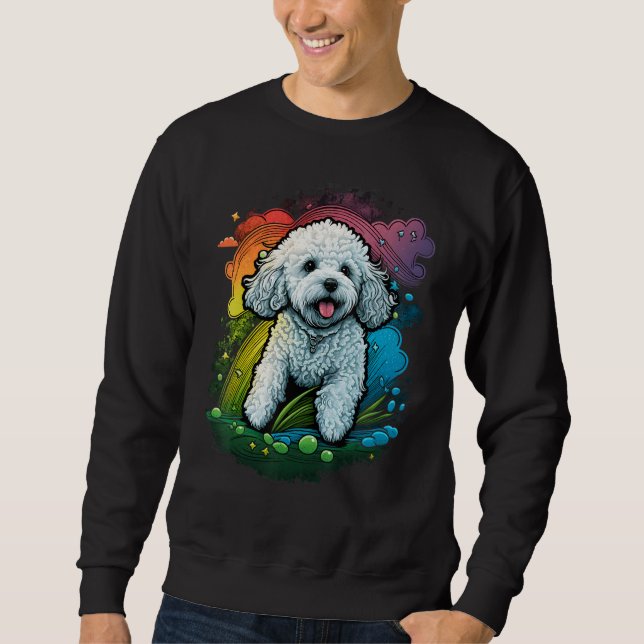 Sweatshirt Cute Bichon Frise Dog sur Bichon Frise Lover (Devant)
