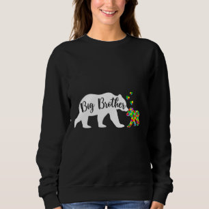 Sweatshirt Cute Big Brother Bear Sensibilisation sur l'autism