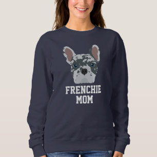 Sweatshirt Cute bleu Merle Frenchie Chien Maman