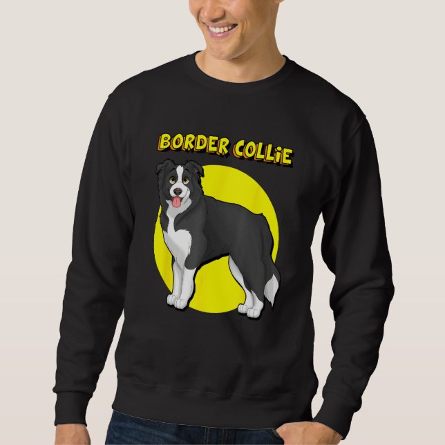 Sweatshirt Cute Border Collie (Devant)