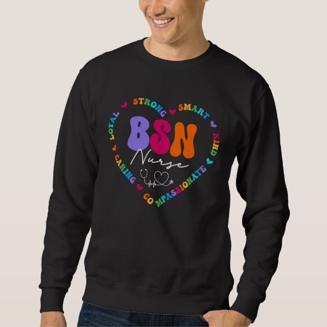 Sweatshirt Cute BSN Nurse Appreciation Nursing School (Devant)