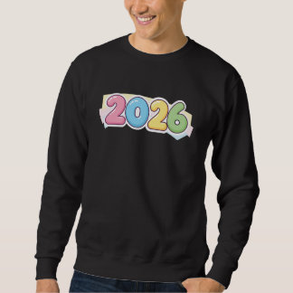 Sweatshirt Cute Bubble 2026 Typography – Candy Gloss Pastel