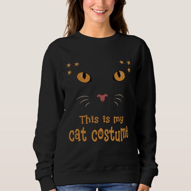 Sweatshirt Cute Cat Costume Face Not Only for Fancy Dress (Devant)