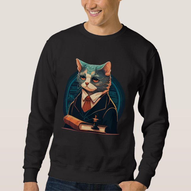 Sweatshirt Cute cat moments Beautiful cat patterns for cat    (Devant)