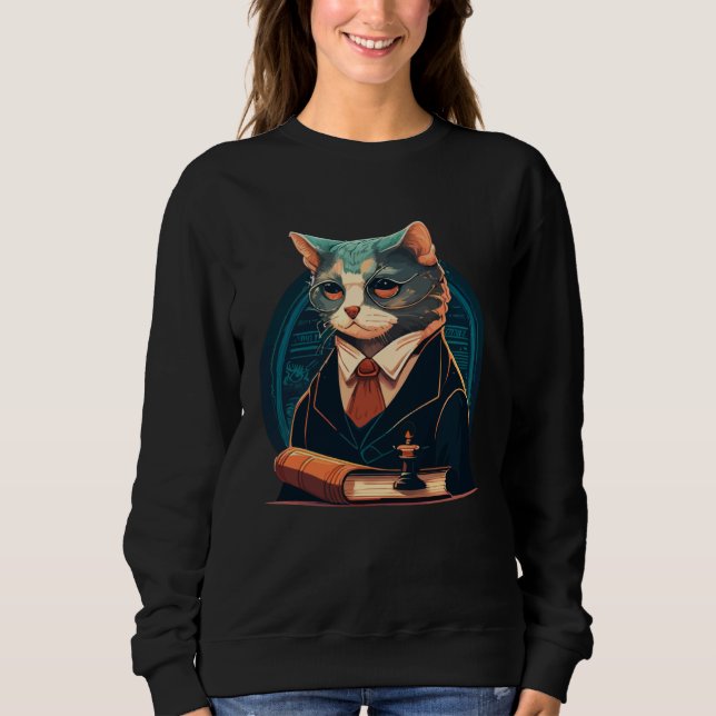 Sweatshirt Cute cat moments Beautiful cat patterns for cat    (Devant)