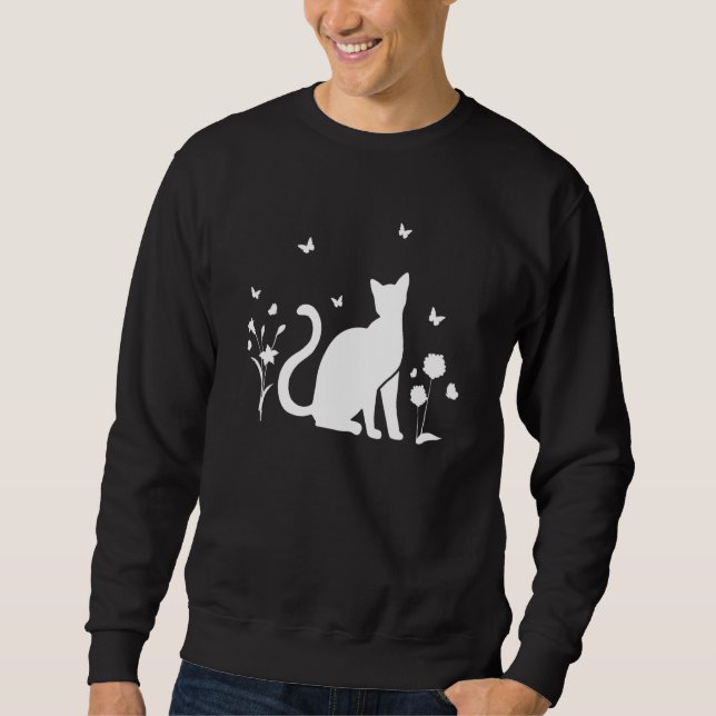 Sweatshirt Cute Cats Cat  I Cute Cats Butterflies (Devant)
