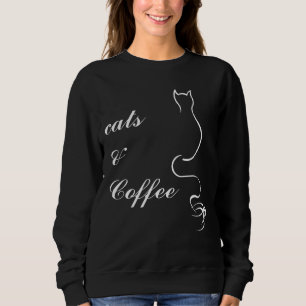 Sweatshirt Cute Cats et Café