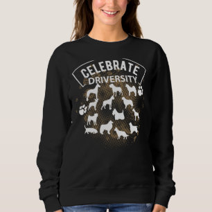 Sweatshirt Cute Célébrer Chiens Différentes races de chiens p