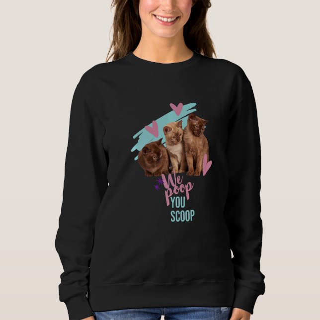 Sweatshirt Cute chat (Devant)