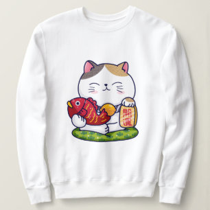 Sweatshirt Cute Chat Lucky