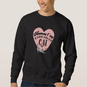 Sweatshirt Cute Chat Yoga Namaste Maison Avec Mon Chat Funny 