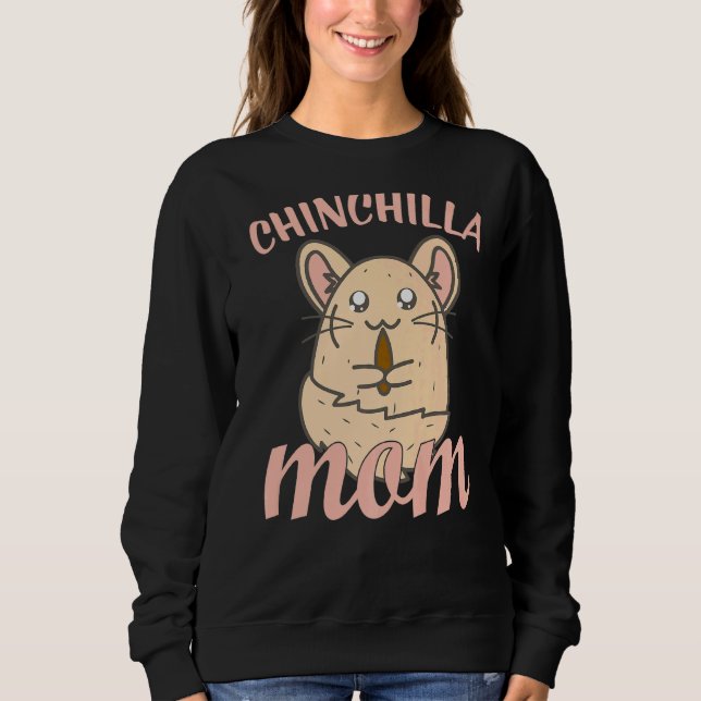 Sweatshirt Cute Chinchilla Maman (Devant)