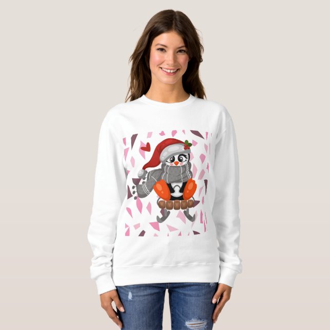 Sweatshirt Cute Christmas Penguin (Devant entier)