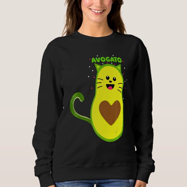 Sweatshirt Cute Cinco De Mayo Avogato Chat Propriétaire Mexic (Devant)