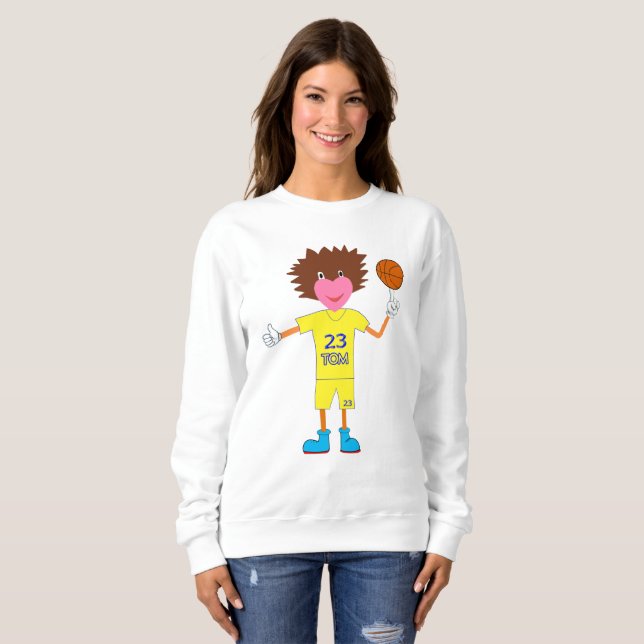 Sweatshirt CUte Coeur Nommé Tom (Devant entier)