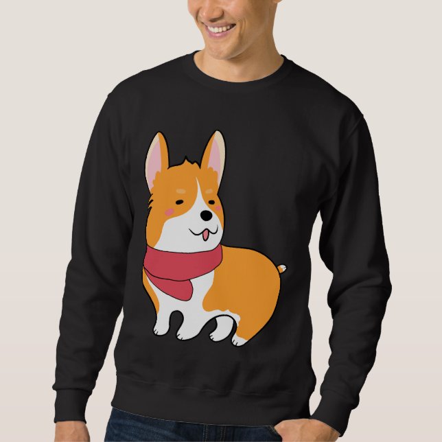 Sweatshirt Cute Corgi 527 (Devant)