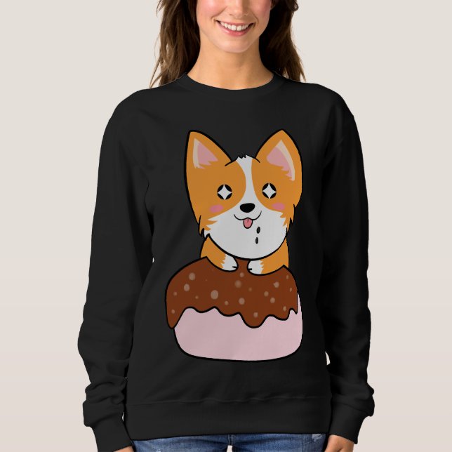 Sweatshirt Cute Corgi 742 (Devant)