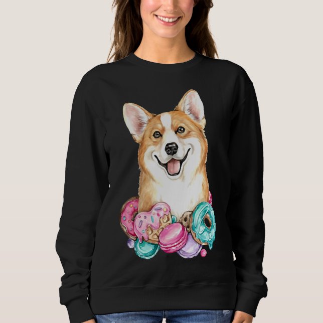 Sweatshirt Cute Corgi 827 (Devant)