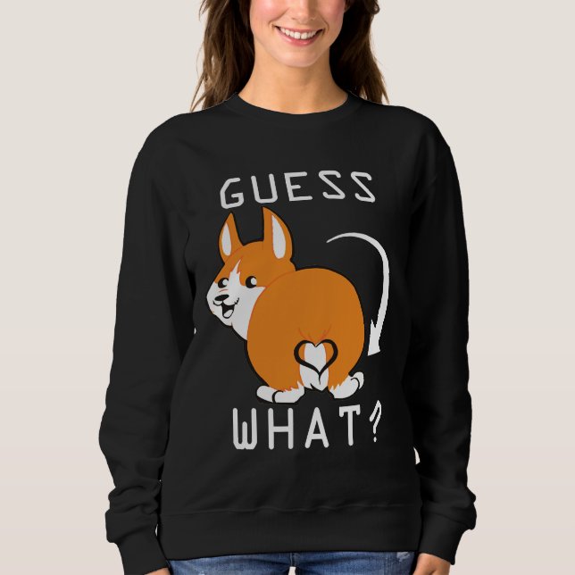Sweatshirt Cute Corgi Butt Essentiel (Devant)