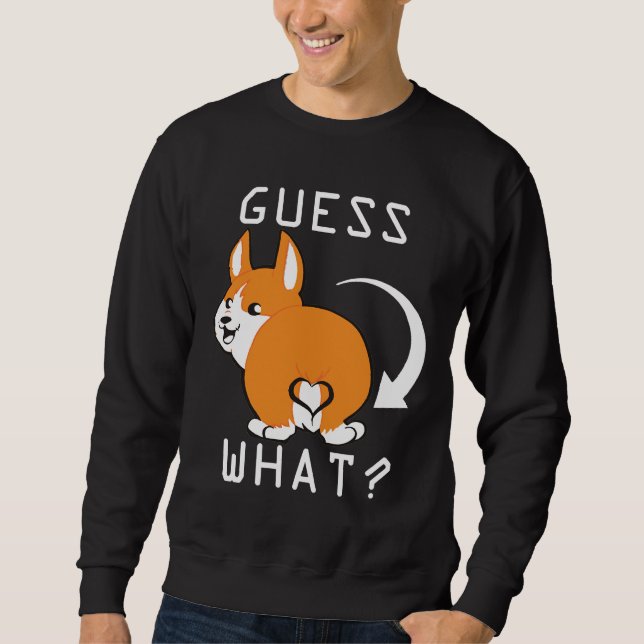 Sweatshirt Cute Corgi Butt Essentiel (Devant)