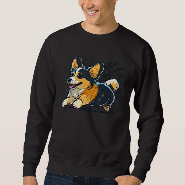 Sweatshirt Cute Corgi Cool Pembroke Welsh Corgi  14 (Devant)