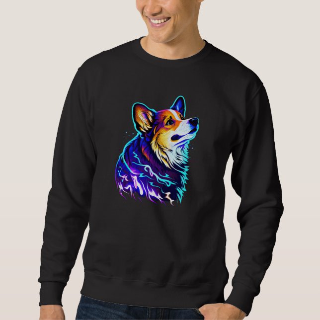 Sweatshirt Cute Corgi Cool Pembroke Welsh Corgi  33 (Devant)