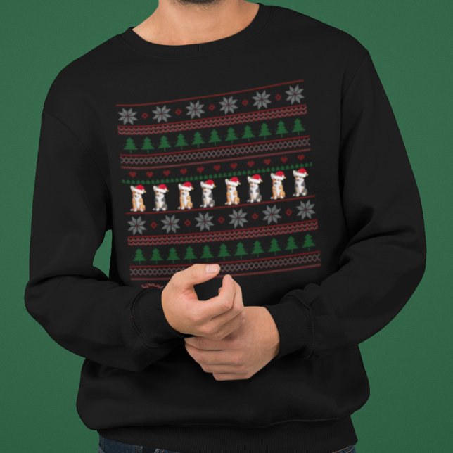 Sweatshirt Cute Corgi Ugly Christmas Sweater Party (Créateur téléchargé)