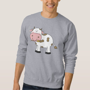 Sweatshirt Cute Cow Design adorable d'art animal de ferme pou