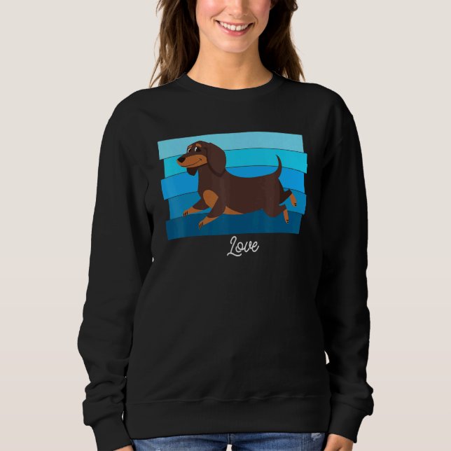 Sweatshirt Cute Dachshund (Devant)