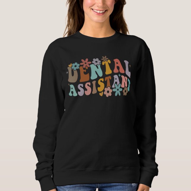 Sweatshirt Cute Dentist Dental Assistant Oral Hygienist Retro (Devant)