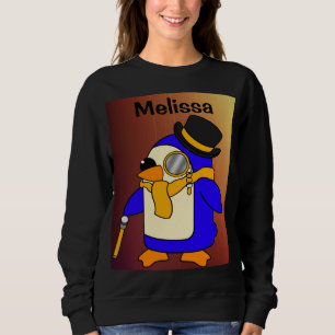Sweatshirt Cute dessin animé pingouin jaune soleil