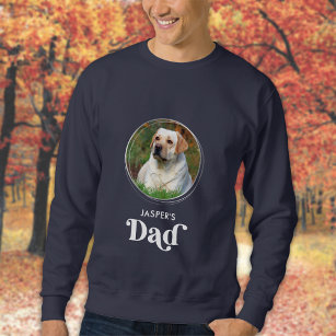 Sweatshirt Cute Dog DAD Personnalisé Retro Photo pour animal 