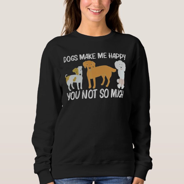 Sweatshirt Cute Dog For Men Women Puppy Pet Animal Breed   (Devant)