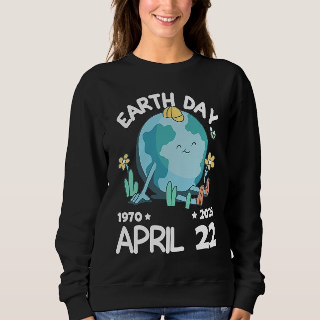 Sweatshirt cute earth day 53rd anniversary earth day  13 (Devant)