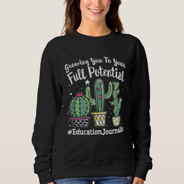 Sweatshirt Cute Education Journalist Appreciation Week back t (Devant)