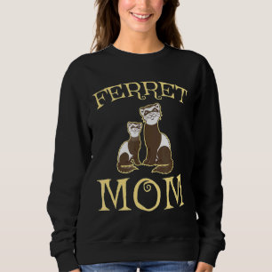 Sweatshirt Cute Ferret Maman Hommes Femmes