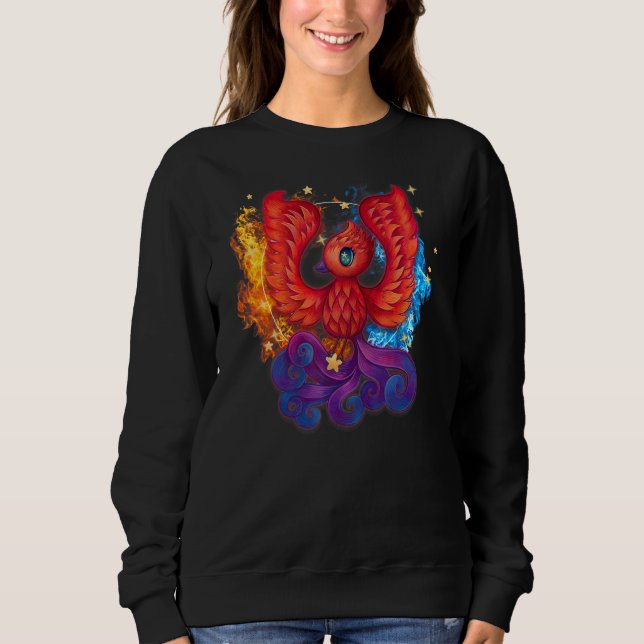 Sweatshirt Cute Firebird Rising Phoenix Art T-Shirt Kids Todd (Devant)