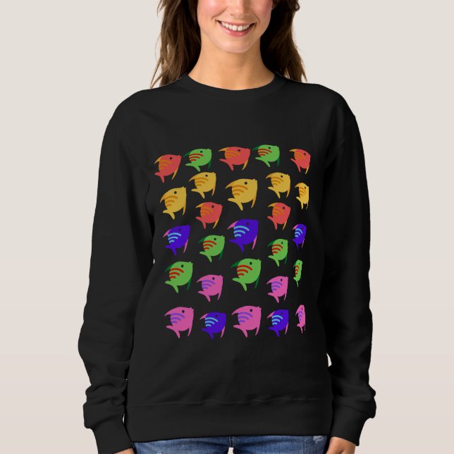 Sweatshirt Cute Fish 585 (Devant)