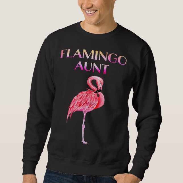 Sweatshirt Cute Flamingo Aunt Awesome Christmas (Devant)