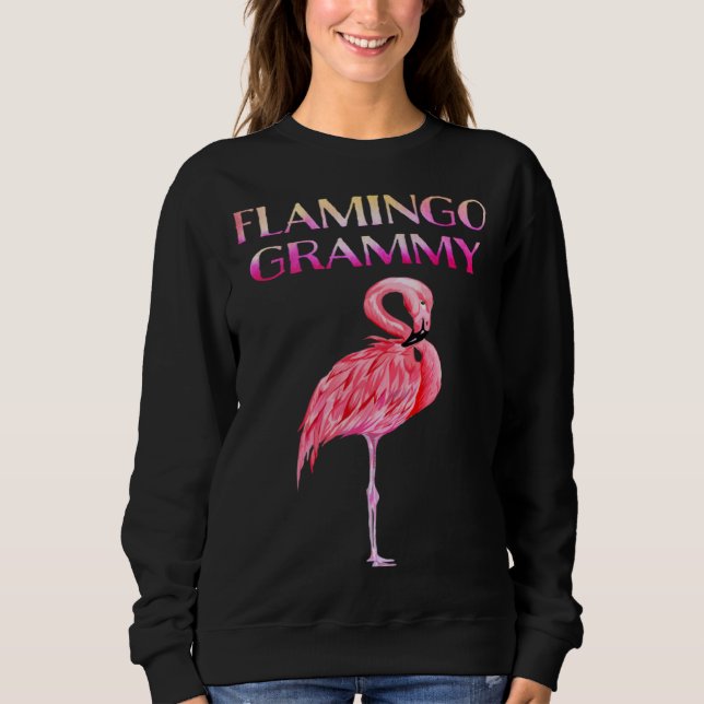 Sweatshirt Cute Flamingo Grammy Awesome Christmas (Devant)
