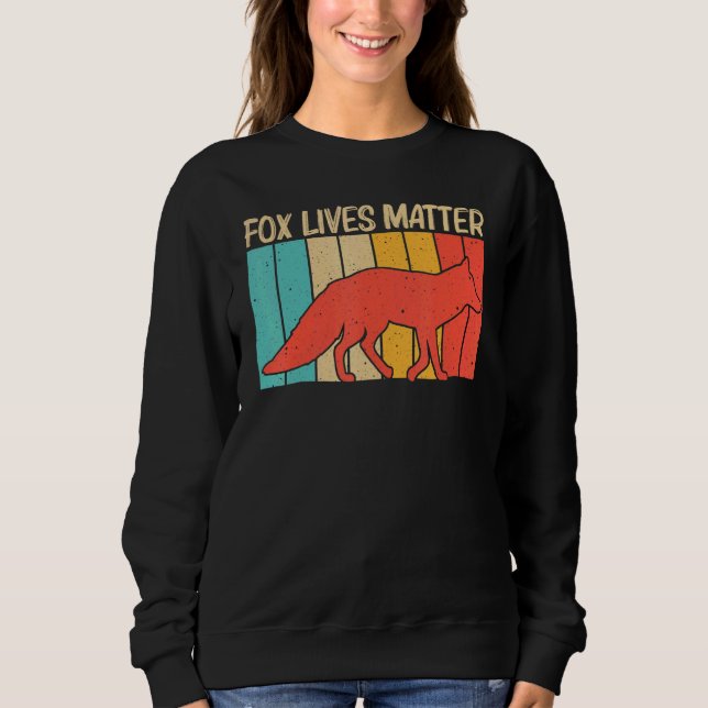 Sweatshirt Cute Fox For Men Women Vulpine Fox Wild Animal (Devant)